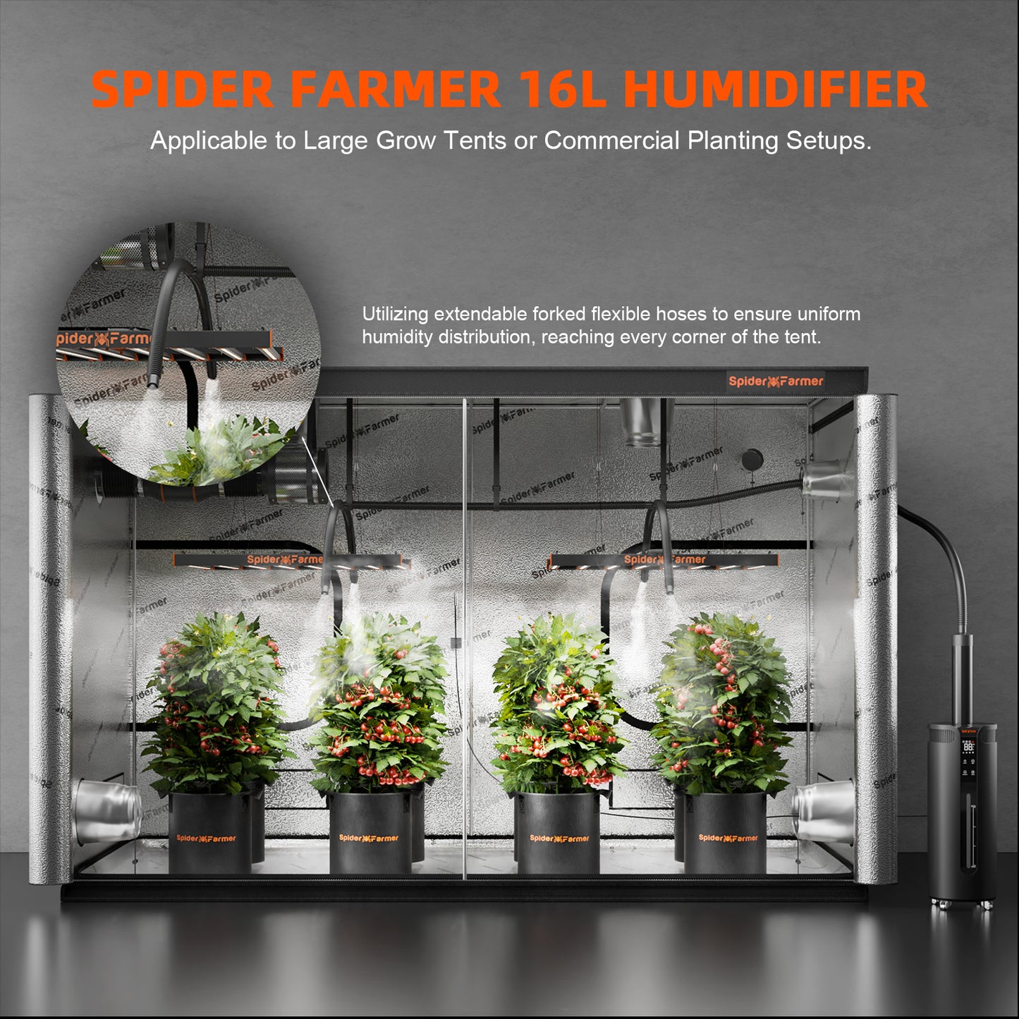 Spider Farmer Luftbefeuchter 16L