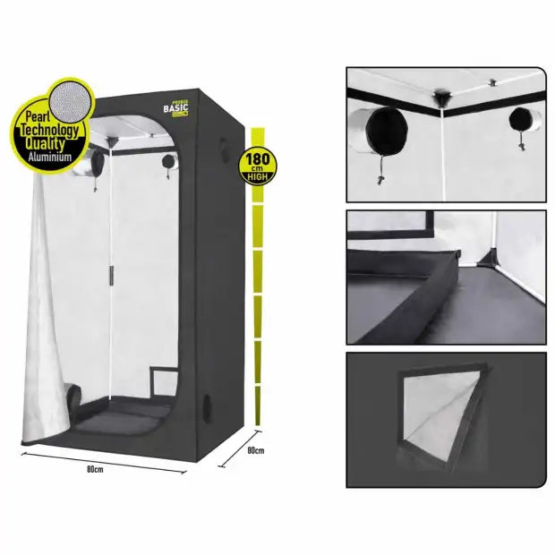 Garden Highpro 80x80x180cm Growbox Komplettset LED 150W