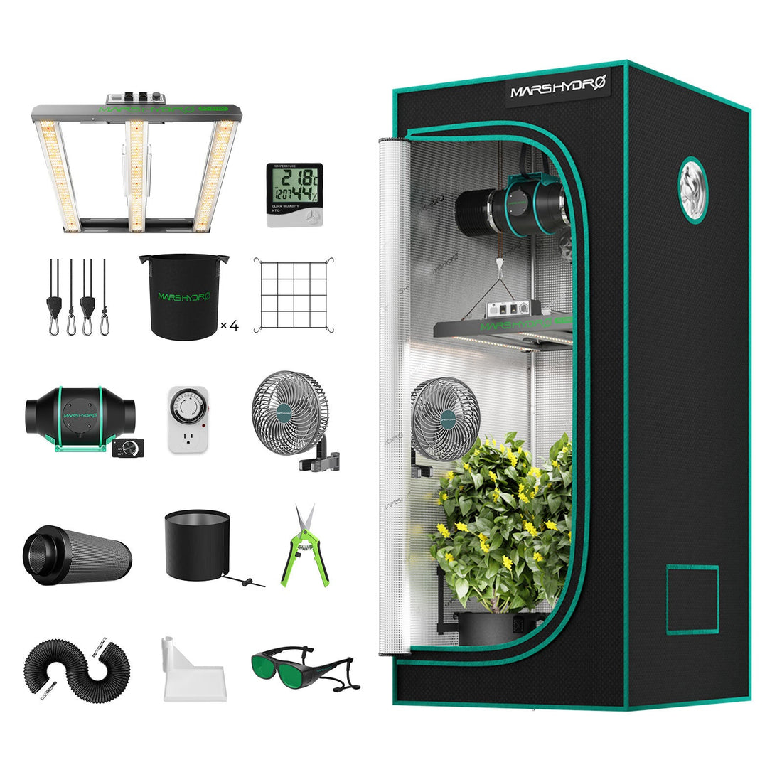 Growbox Komplettset Indoor vs Outdoor