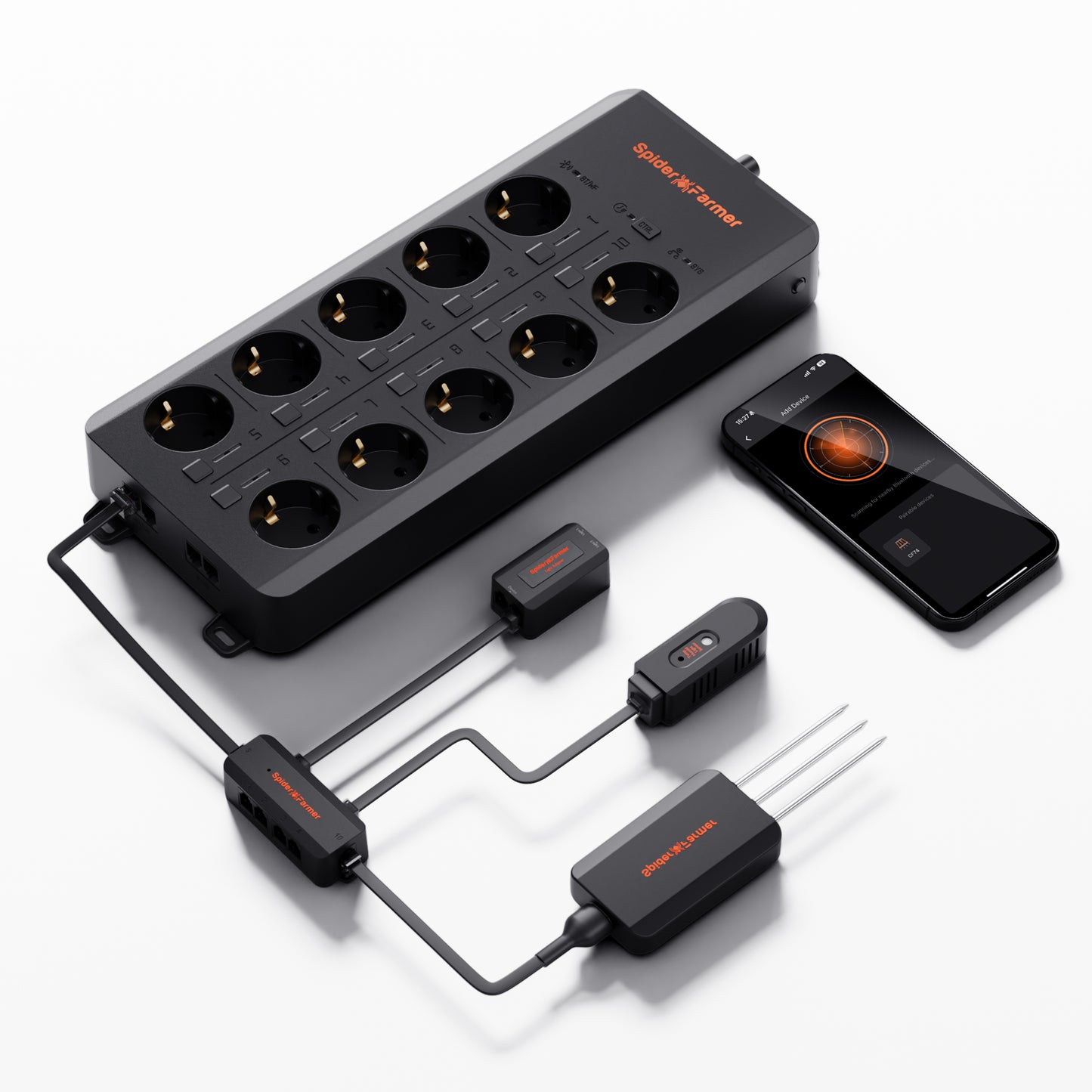 Spider Farmer GGS AC10-fach Mehrfachsteckdose Kit