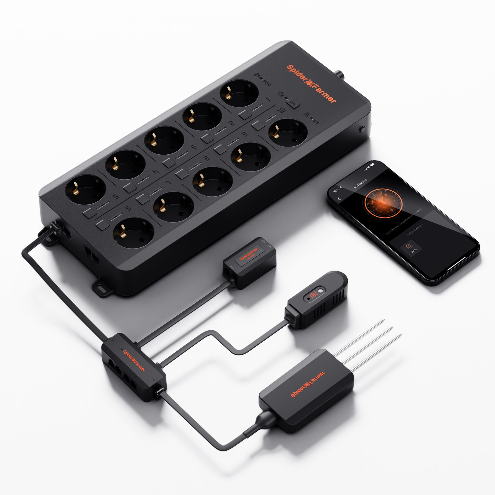 Spider Farmer GGS AC10-fach Mehrfachsteckdose Kit