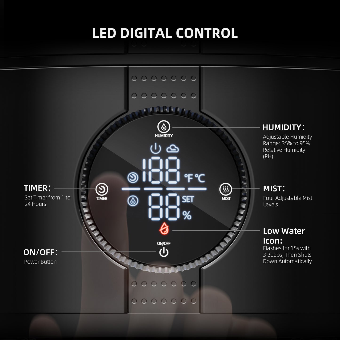 Spider Farmer Smarter Luftbefeuchter 5L