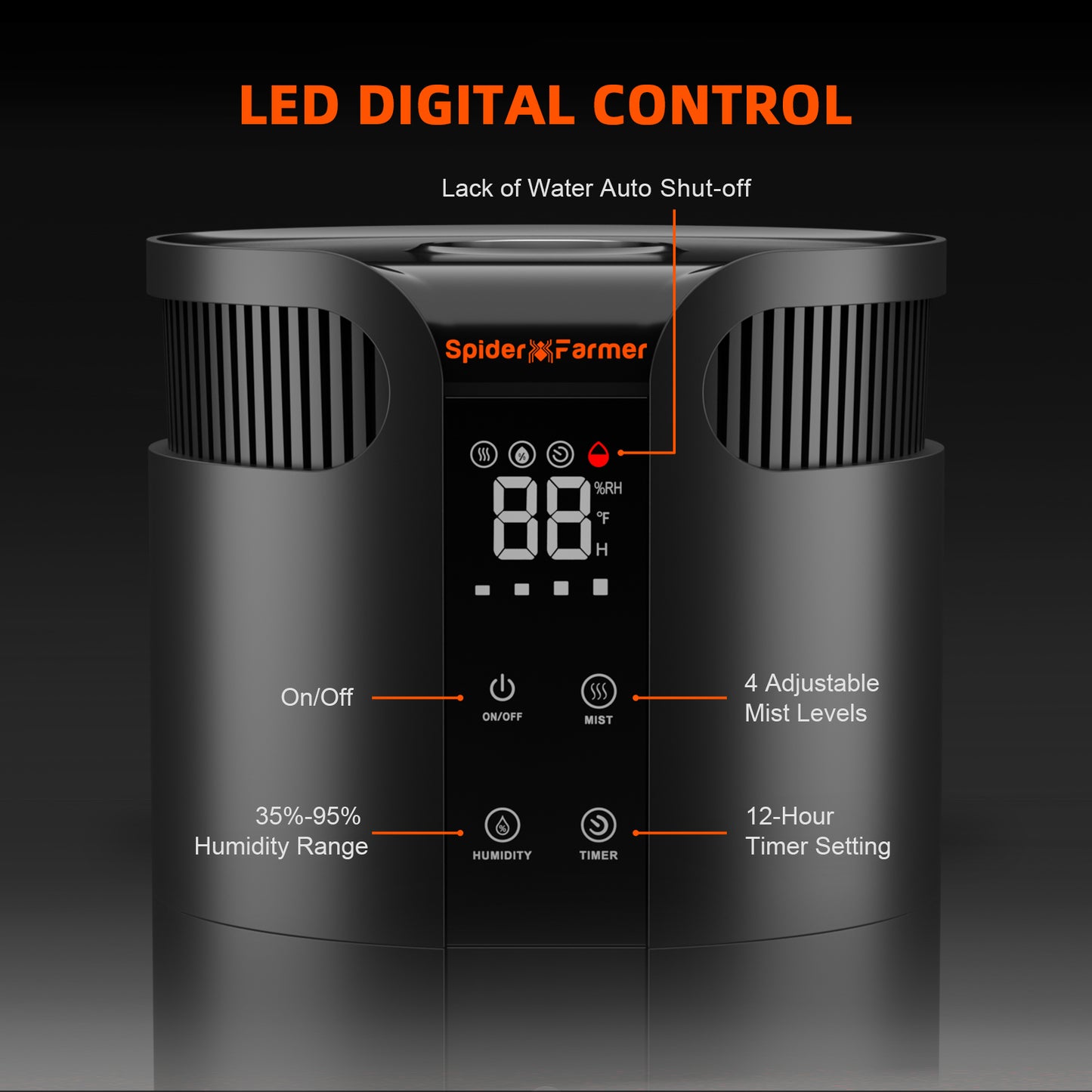 Spider Farmer Luftbefeuchter 16L