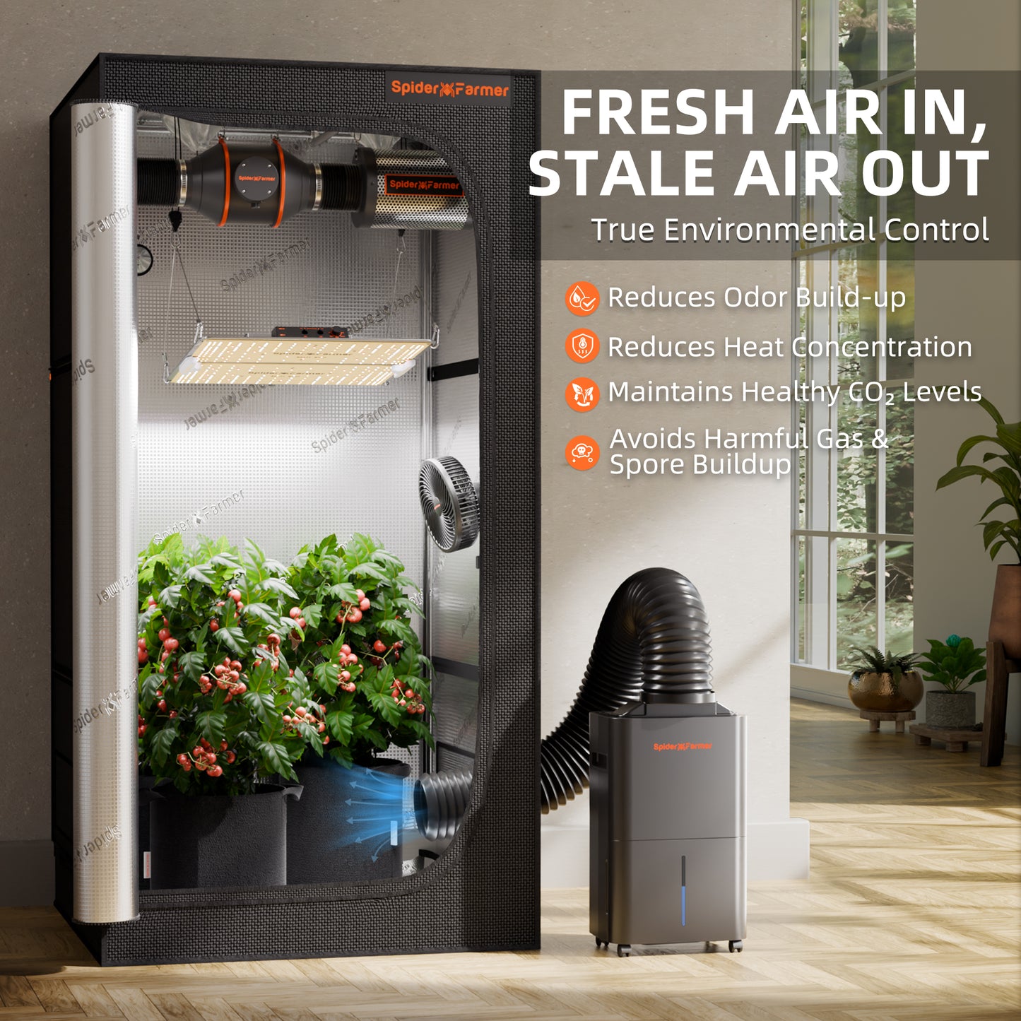 Spider Farmer Smarter Luftentfeuchter 12L