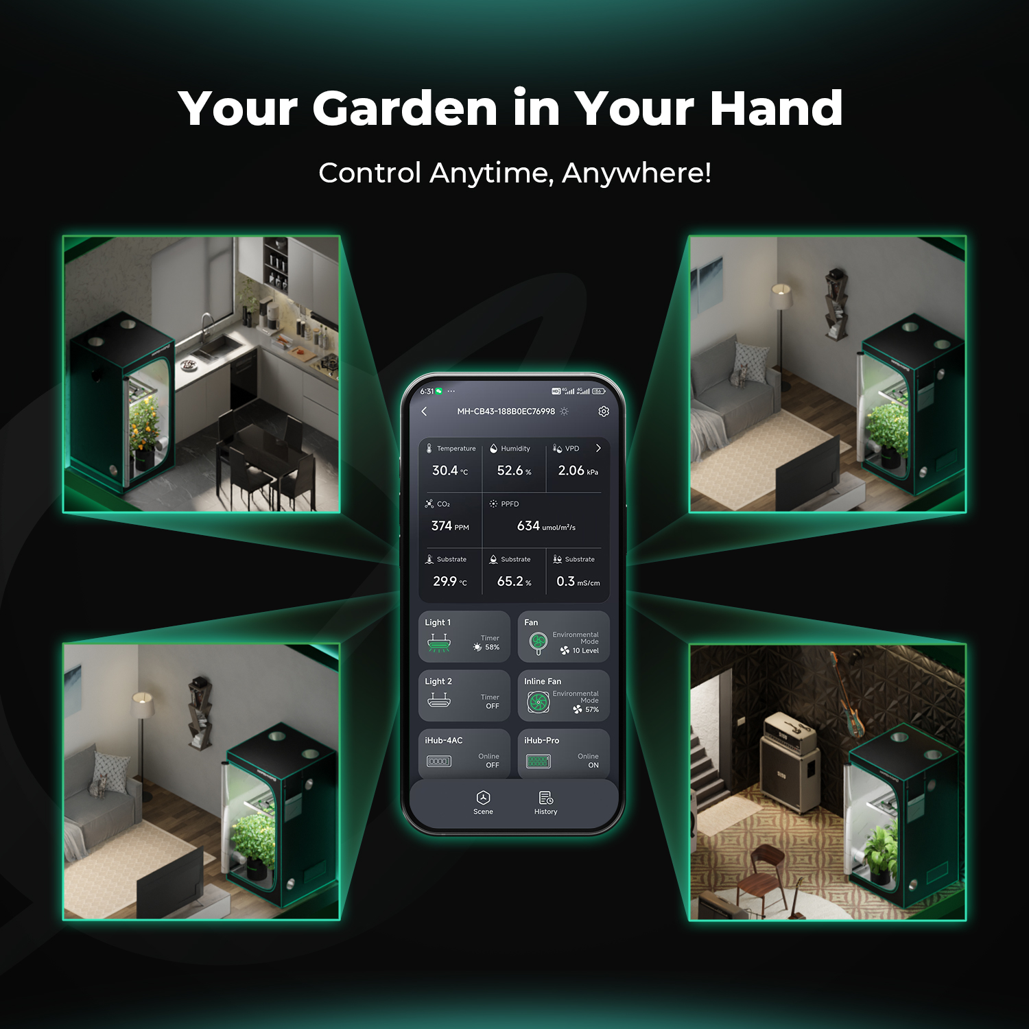 Mars Hydro iHub Pro – App-Steuerung via Mars Pro App