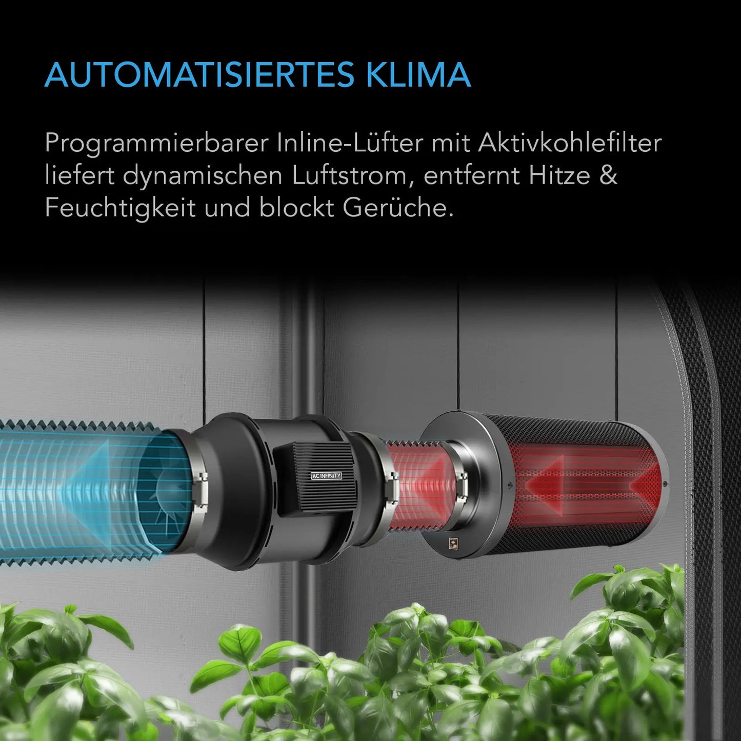 AC Infinity Advance Grow Komplettset 60x60x180cm