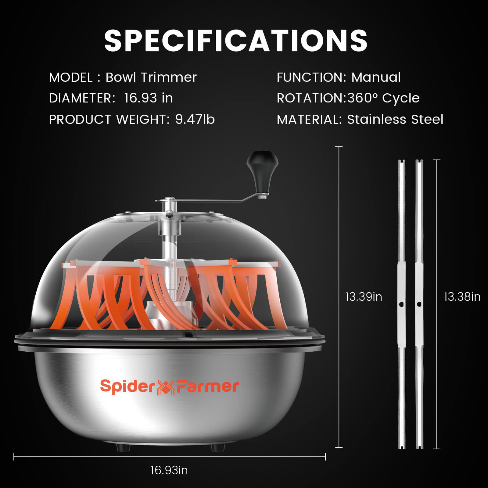 Spider Farmer Blütentrimmer Ø 40 cm