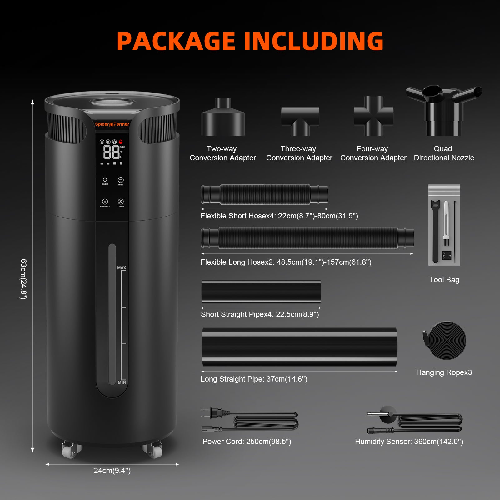 Spider Farmer Luftbefeuchter 16L