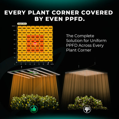 Mars Hydro FC 6500 EVO 730W LED Grow Lampe 150x150cm