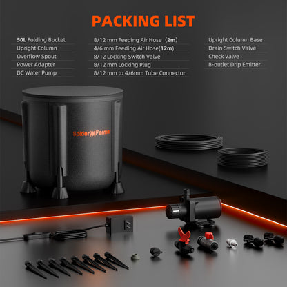 Spider Farmer Tröpfchenbewässerungssystem mit 8 Schläuchen