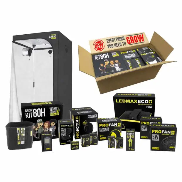 Garden Highpro 80x80x180cm Growbox Komplettset LED 150W