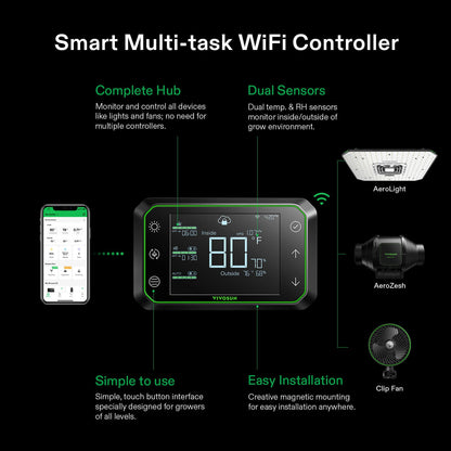 Vivosun Smart Grow System Komplettset 150x80x200cm 200W
