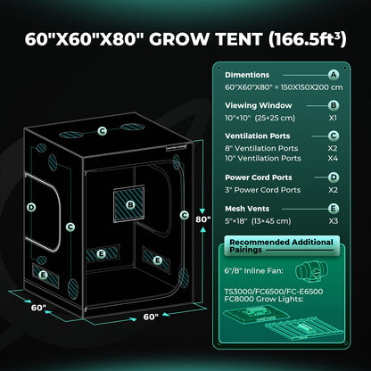 Mars Hydro Growbox 150x150x200cm