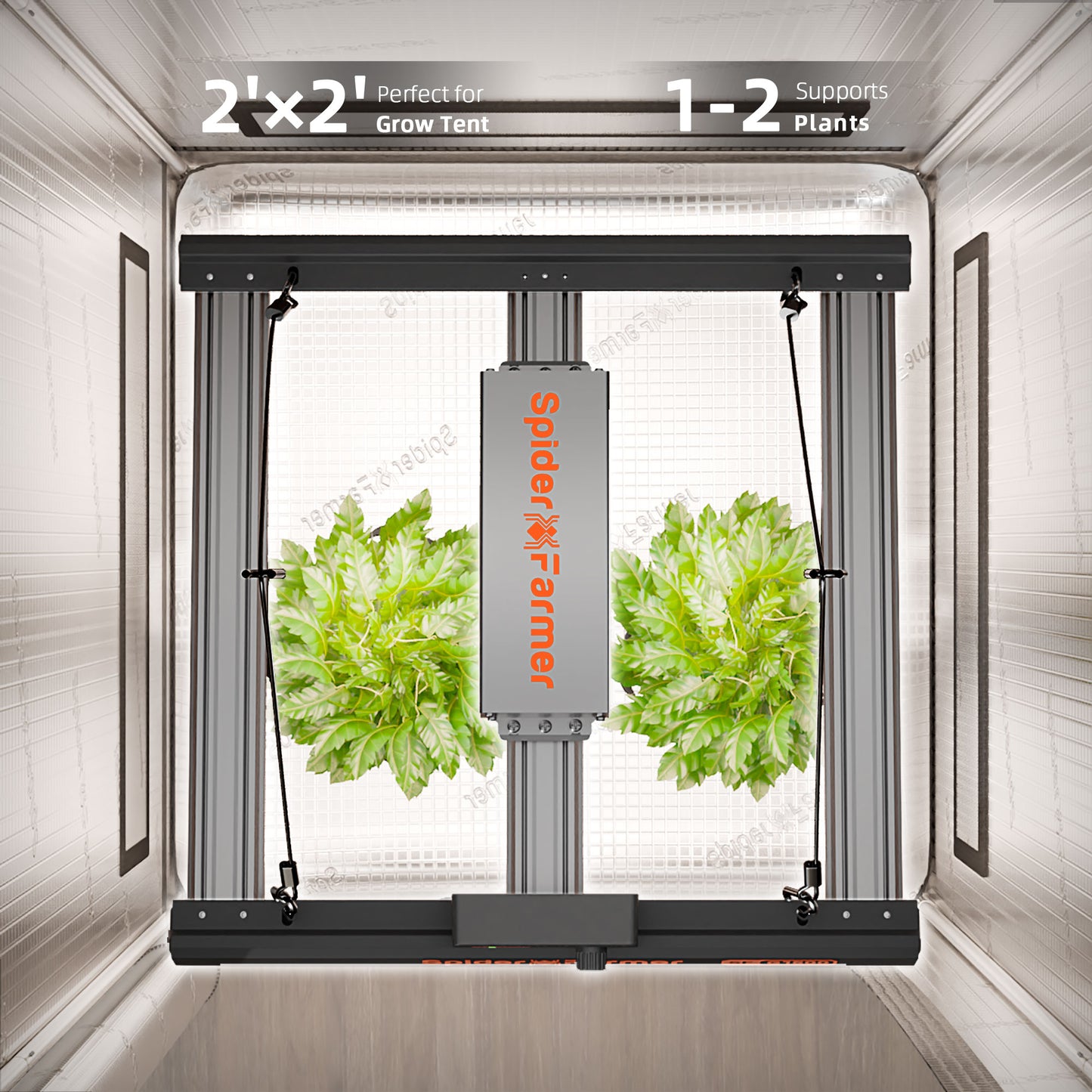 Spider Farmer G1500 150W LED Grow Lampe 70x70cm