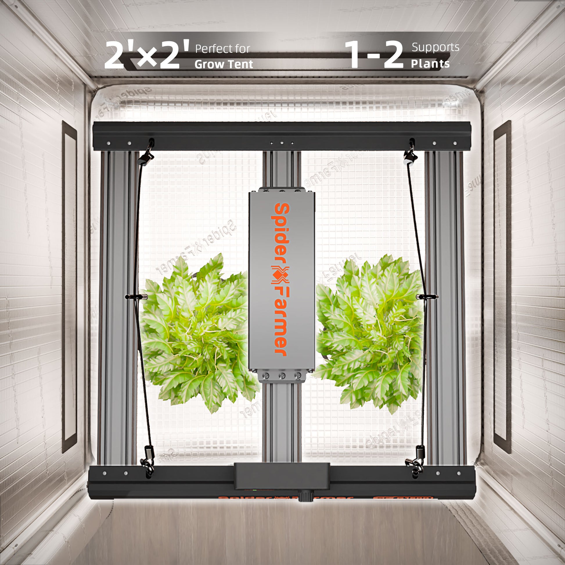 Spider Farmer G1500 150W LED Grow Lampe 70x70cm