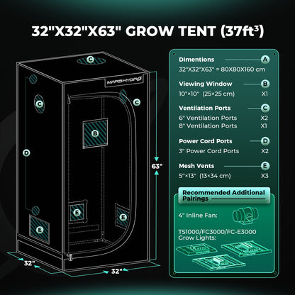 Mars Hydro Growbox 80x80x160cm