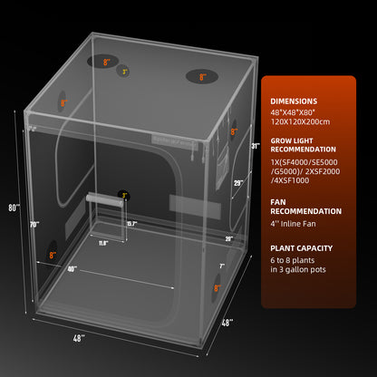 Spider Farmer Growbox 120x120x200cm