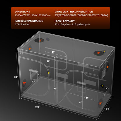 Spider Farmer Growbox 300x150x200cm