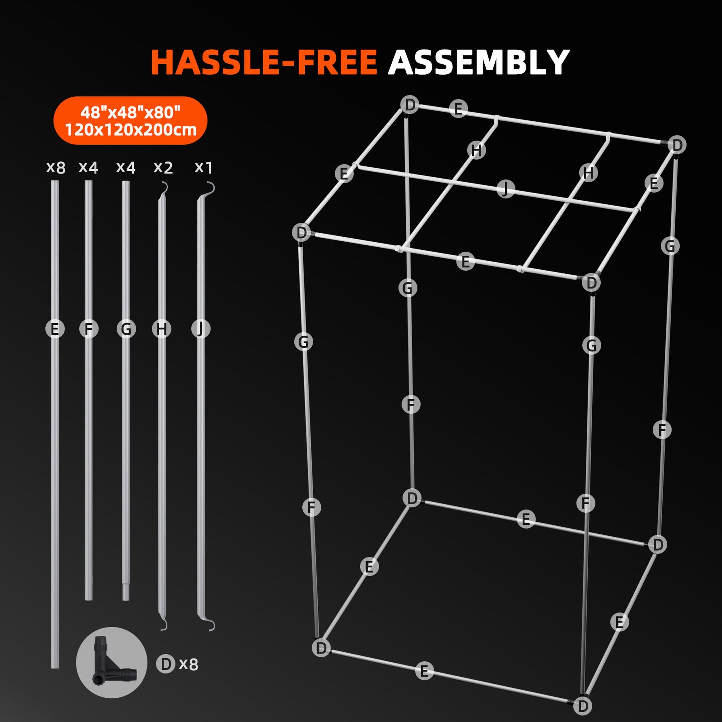 Spider Farmer Growbox 120x120x200cm