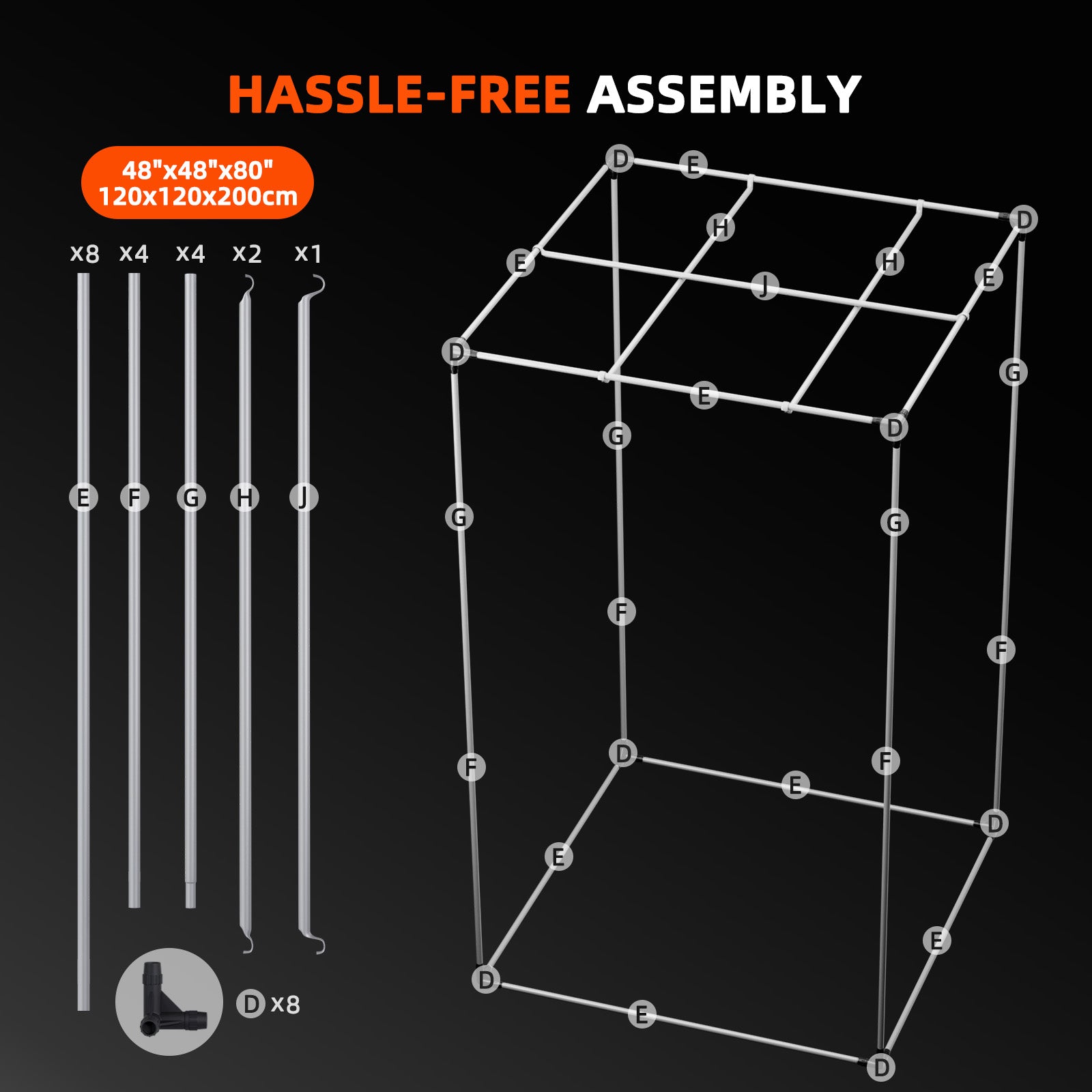 Spider Farmer Growbox 120x120x200cm