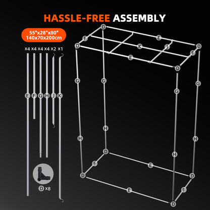 Spider Farmer Growbox 140x70x200cm