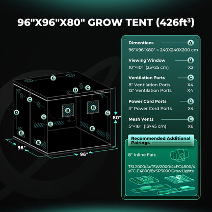 Mars Hydro Growbox 240x240x200cm