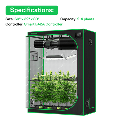 Vivosun Smart Grow System Komplettset 150x80x200cm 200W