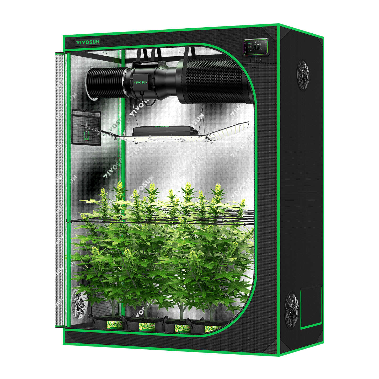 Vivosun Smart Grow System Komplettset 150x80x200cm 200W
