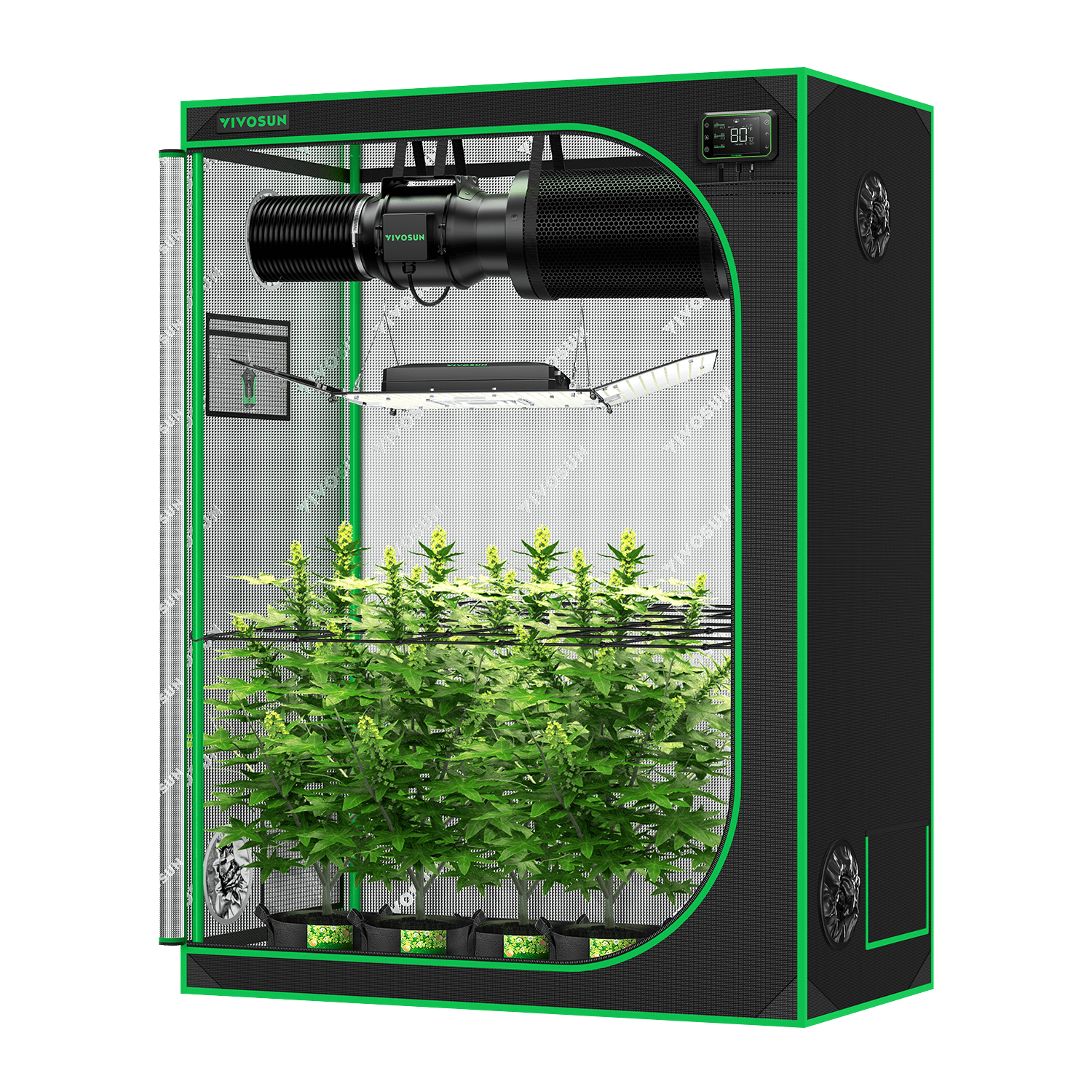 Vivosun Smart Grow System Komplettset 150x80x200cm 200W