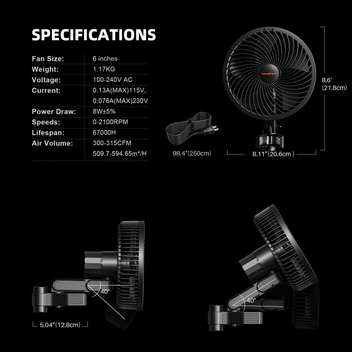 Spider Farmer SF4000 Komplettset mit GGS Controller 450W 120x120x200cm