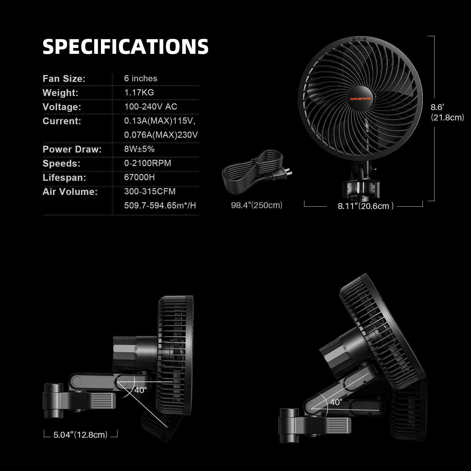 Spider Farmer SF4000 Komplettset mit GGS Controller 450W 120x120x200cm