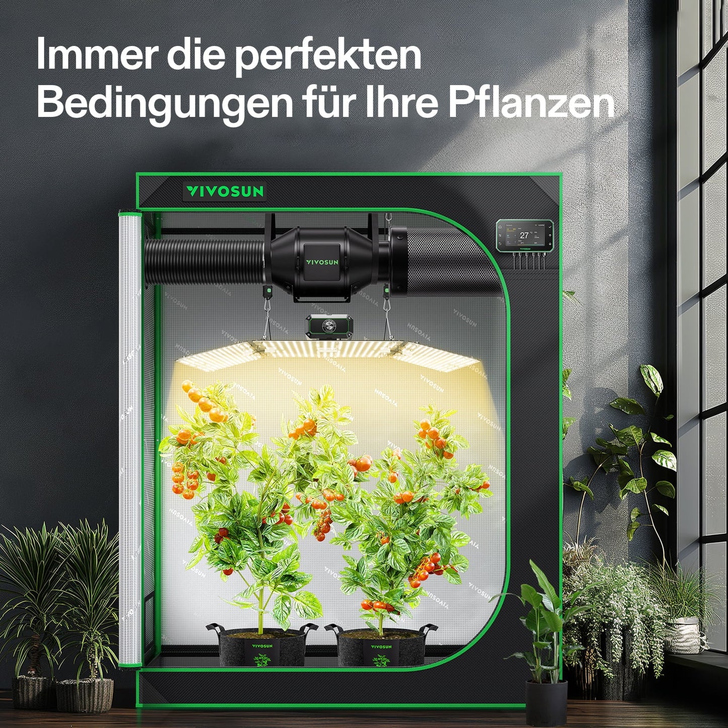 Vivosun Smart Grow System Komplettset 120x60 200W - Bild 1