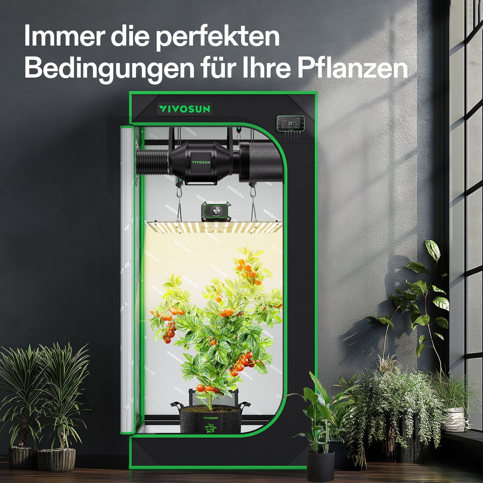 Vivosun Smart Growbox Komplettset 60x60x120cm — Zubehör-Set