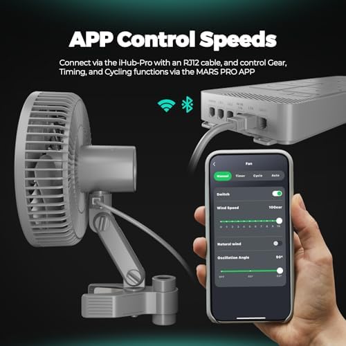 Mars Hydro M6 Clipventilator - Smart Control mit iHub Pro und App