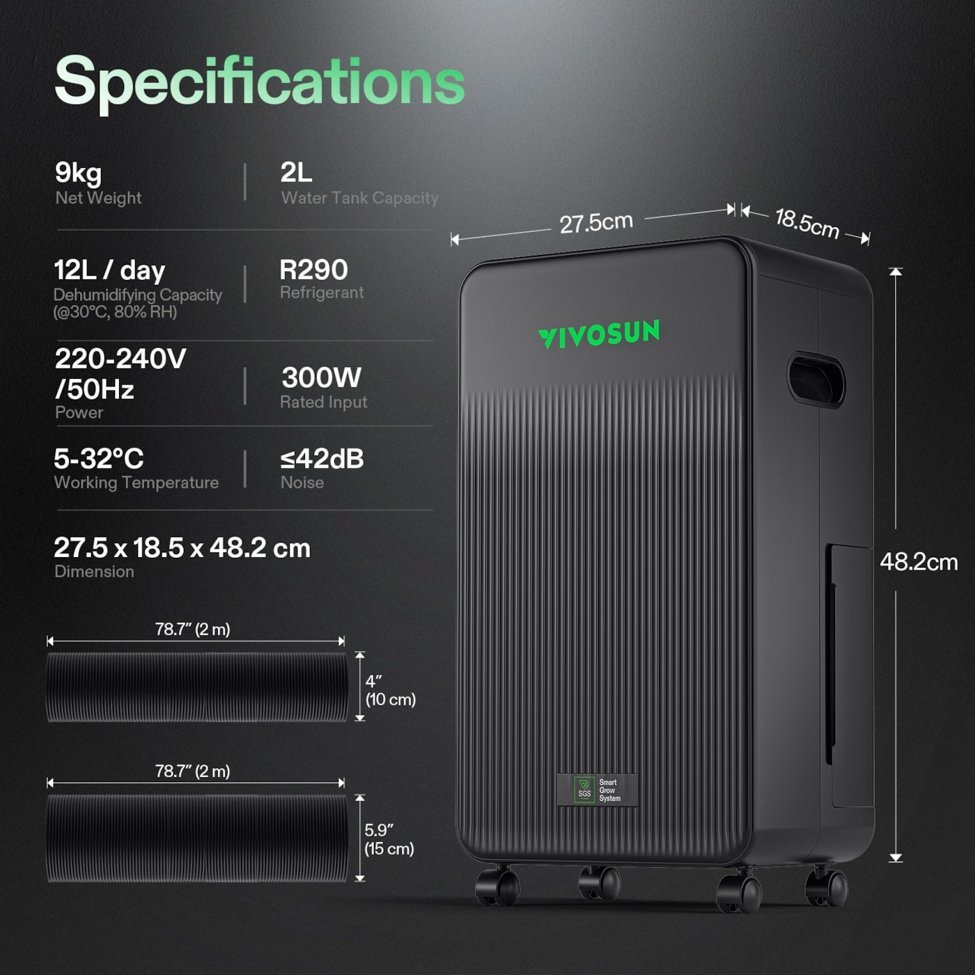 VIVOSUN AeroDrain D12 – Lieferumfang und Verpackungsinhalt