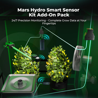Mars Hydro Smart Sensor Kit - Produktuebersicht mit Kabeln und Splittern