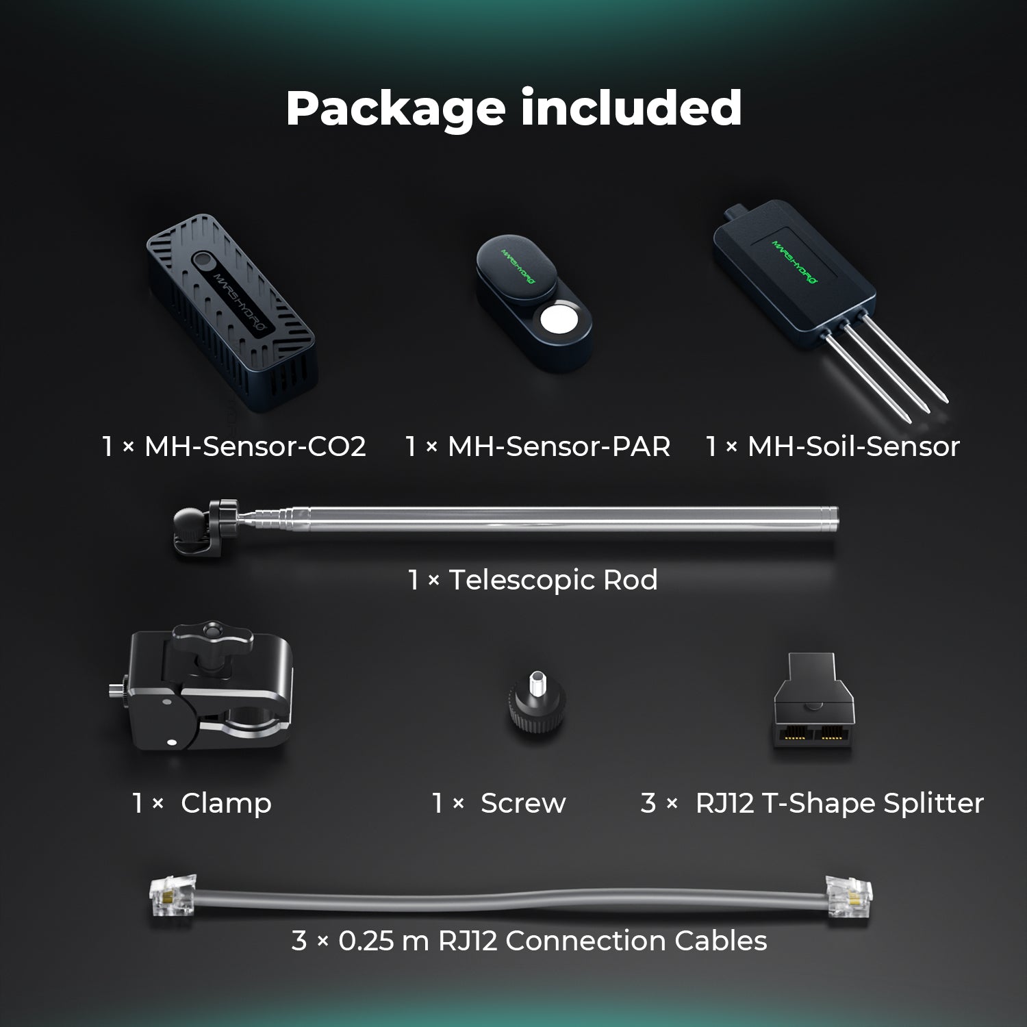 Mars Hydro Smart Sensor Kit - Verpackung und Lieferumfang