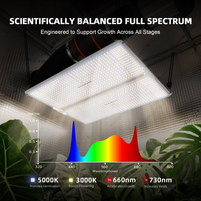 Spider Farmer SF4000 LED Grow Lampe Detailansicht
