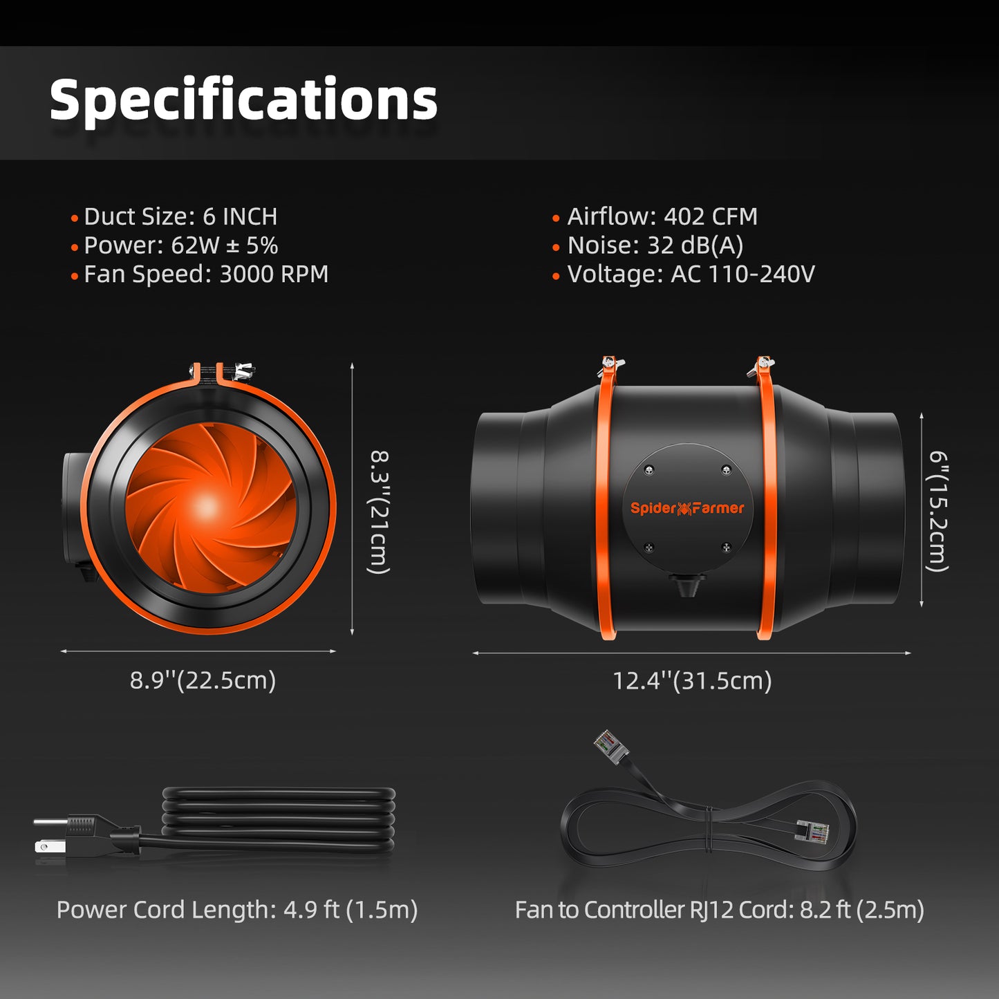 Spider Farmer GGS Controller Belüftungsset