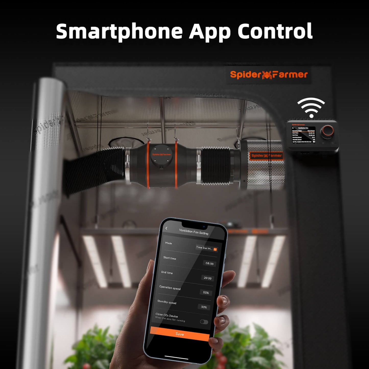 Spider Farmer GGS Controller Belüftungsset