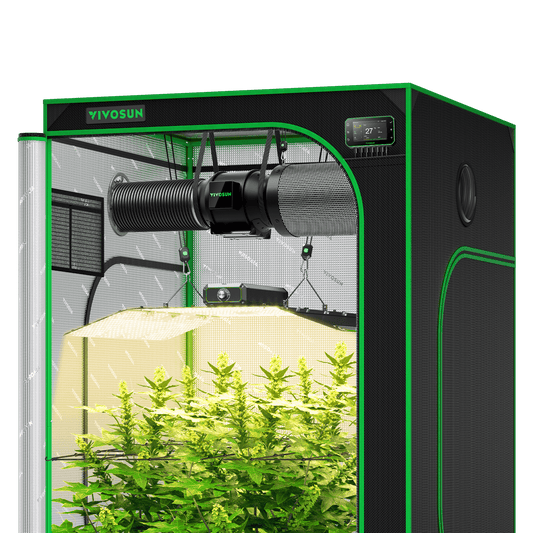 Vivosun Smart Grow System Komplettset 120x120x200cm 400W — Komplettansicht