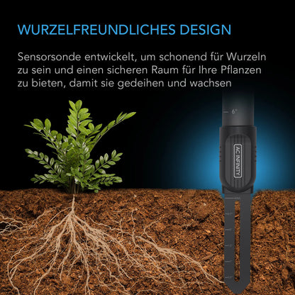 AC Infinity Bodenfeuchtesensor für Controller AI+ – Detail- oder Anwendungsansicht; zusätzliches Zubehör in Beispielen separat erhältlich