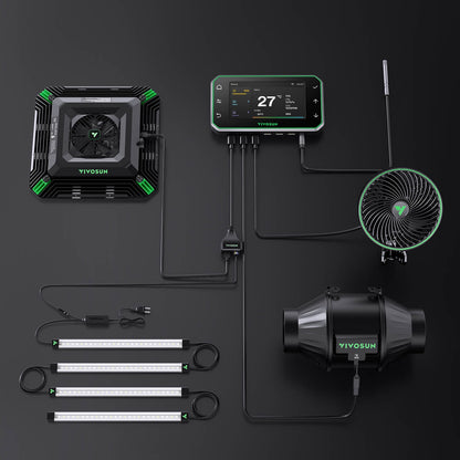 Vivosun Smart Grow System Komplettset - Produktanordnung