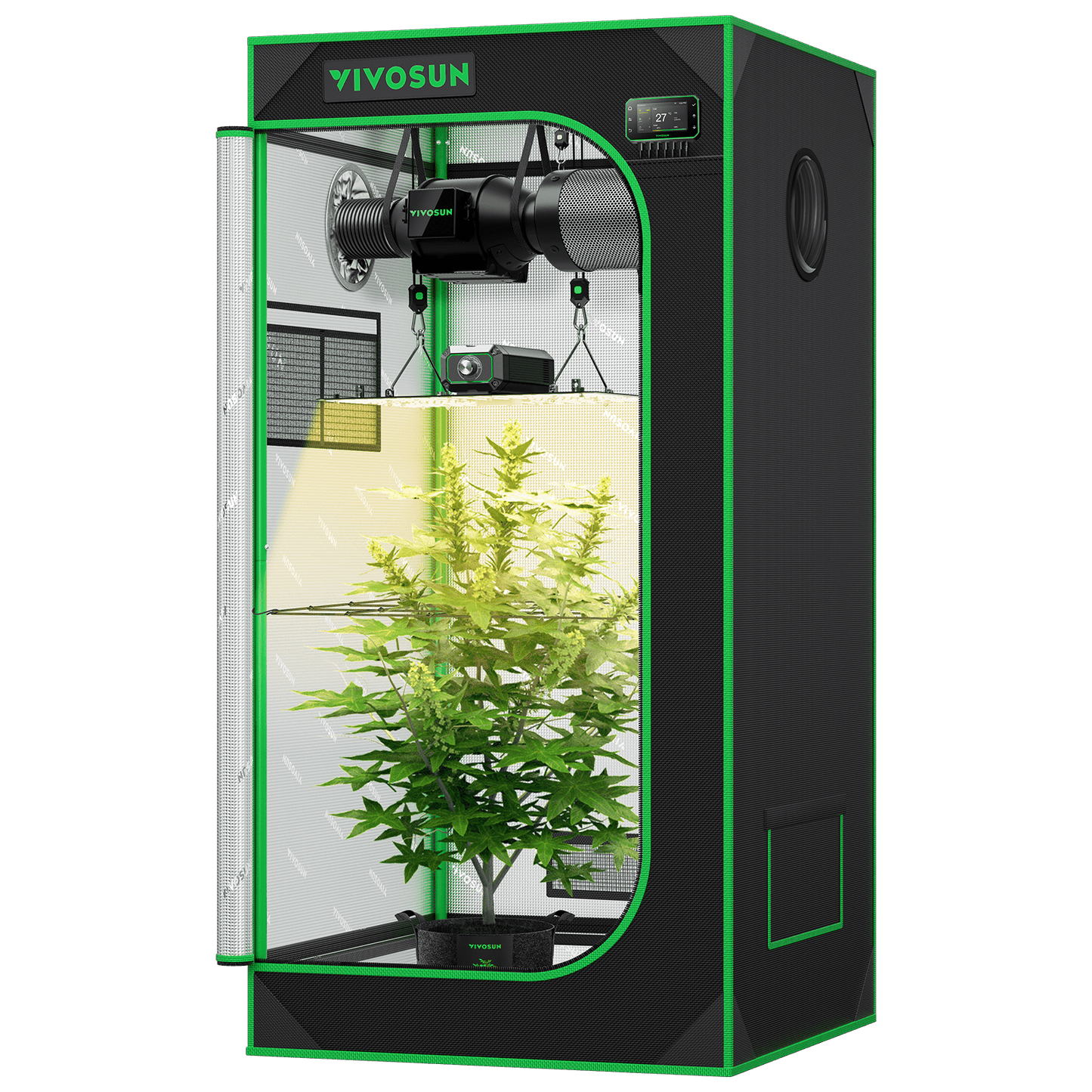 Vivosun Smart Growbox Komplettset 60x60x120cm — Detailansicht
