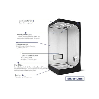 Diamondbox SL70 70x70x200cm Growbox