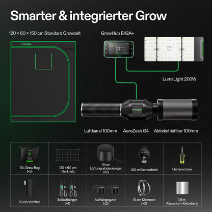 Vivosun Smart Grow System Komplettset 120x60 200W - Bild 7
