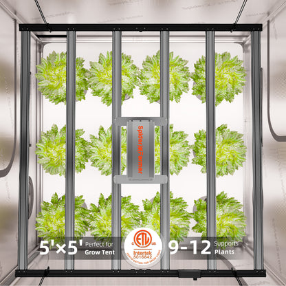 Spider Farmer – Herstellerinfografik zur Zeltmontage aus der G5000-Galerie