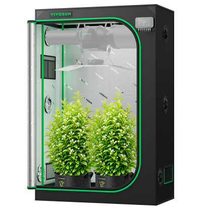 Vivosun Growbox S426 120x60x180cm – Originalbild 8; Ausstattung und Anwendungsbeispiele gemäß Beschreibung