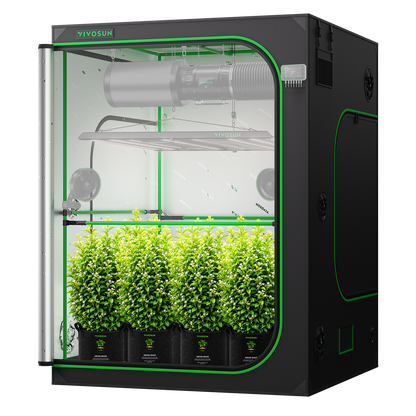 Vivosun Growbox Pro P558 150x150x200cm – Originalbild 9; Ausstattung und Anwendungsbeispiele gemäß Beschreibung
