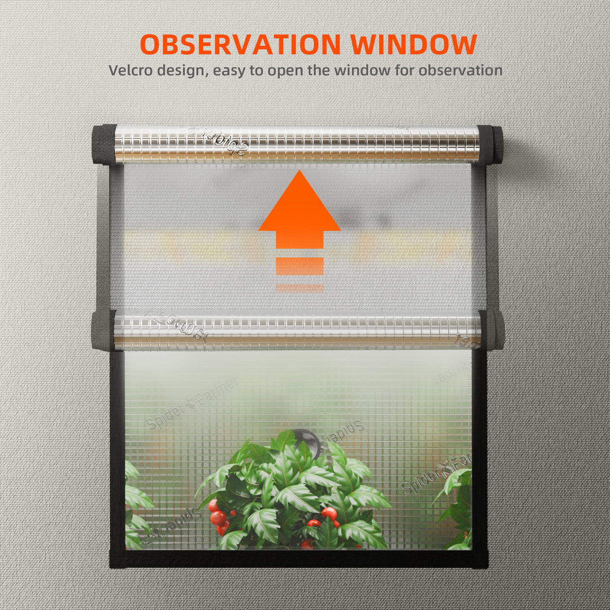 Spider Farmer Growbox Pro White 140x70x200cm – Originalbild 7; Ausstattung und Anwendungsbeispiele gemäß Beschreibung
